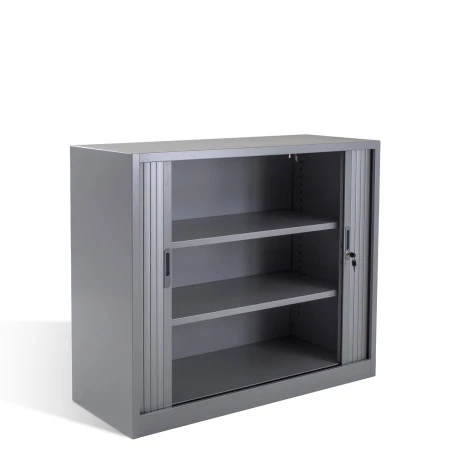 Armoire basse à rideaux coulissants - Hauteur 1050 mm Armoire basse à rideaux coulissants - Hauteur 1050 mm