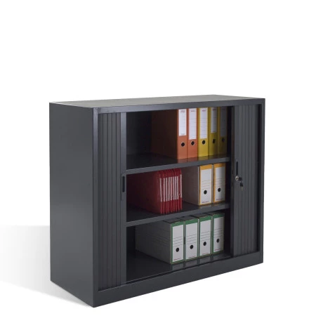 Armoire basse à rideaux coulissants - Hauteur 1050 mm Armoire basse à rideaux coulissants - Hauteur 1050 mm