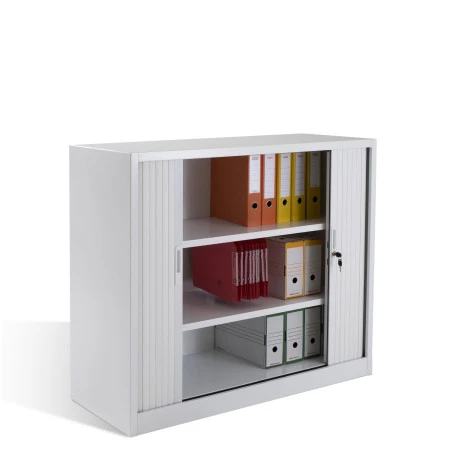 Armoire basse à rideaux coulissants - Hauteur 1350 mm