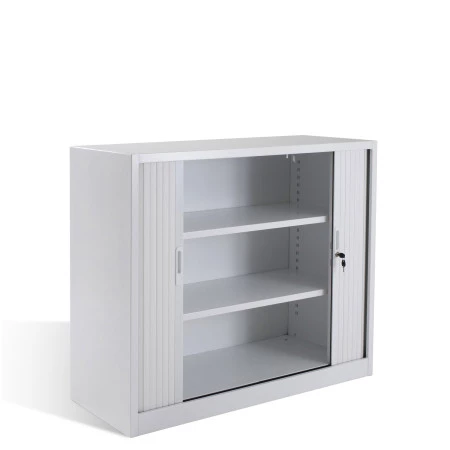 Armoire basse à rideaux coulissants - Hauteur 1350 mm Armoire basse à rideaux coulissants - Hauteur 1350 mm