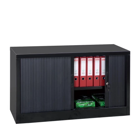 Armoire basse à rideaux coulissants. Rideaux coulissants en PVC. Classification au feux M1. Armoire basse à rideaux coulissants. Rideaux coulissants en PVC. Classification au feux M1.