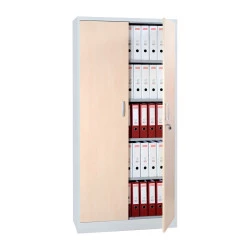 Armoire de classement à portes battantes en bois Monobloc