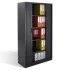 Armoire haute à rideaux coulissants - Hauteur 1950 mm Armoire haute à rideaux coulissants - Hauteur 1950 mm