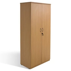 Armoire haute en bois à portes battantes