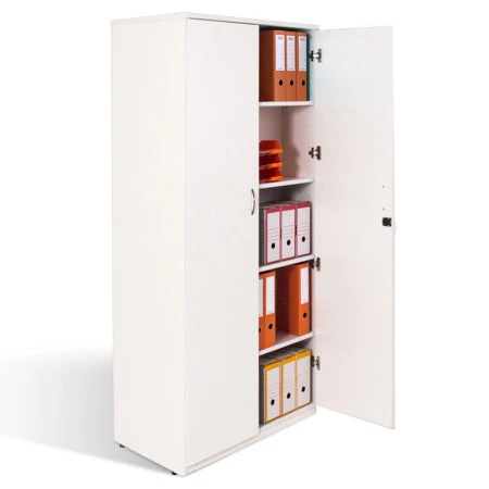 Armoire haute en bois à portes battantes