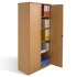 Armoire haute en bois à portes battantes Armoire haute en bois à portes battantes