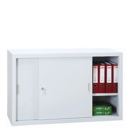 Armoire métallique à portes coulissantes 1200 x 450 x 1050 mm ivoire Armoire métallique à portes coulissantes 1200 x 450 x 1050 mm ivoire