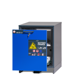 Armoire sous paillasse pour le stockage et la recharge des batteries au lithium