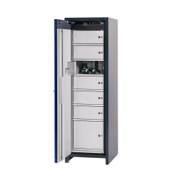 Armoire de charge batterie lithium-ion avec casier