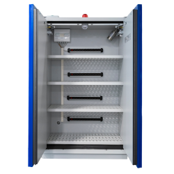 Armoire de charge batteries lithium-ion, 4 étagères, L 1200 mm
