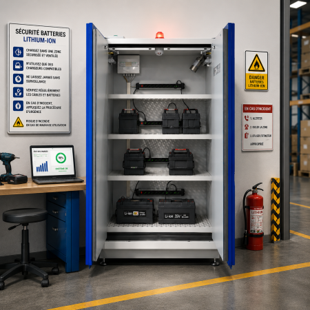 Armoires pour batteries lithium-ion Armoires pour batteries lithium-ion