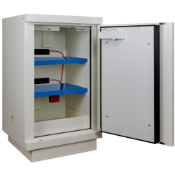 Armoire de charge batteries lithium-ion - coupe-feu 2 étagères