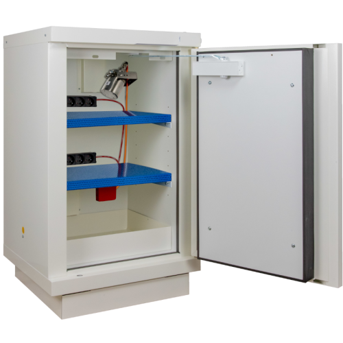 Armoire de charge batteries lithium-ion - Extincteur automatique spécial lithium