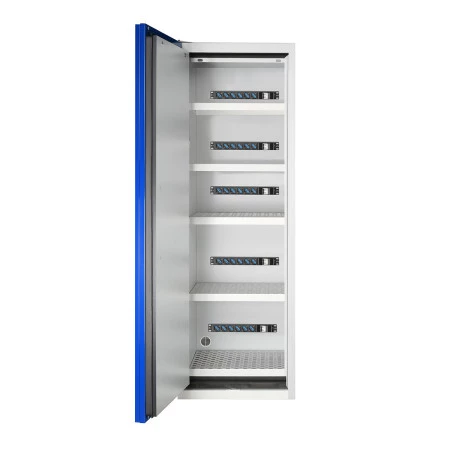 Armoire de stockage batterie lithium anti-feu 90 minutes.