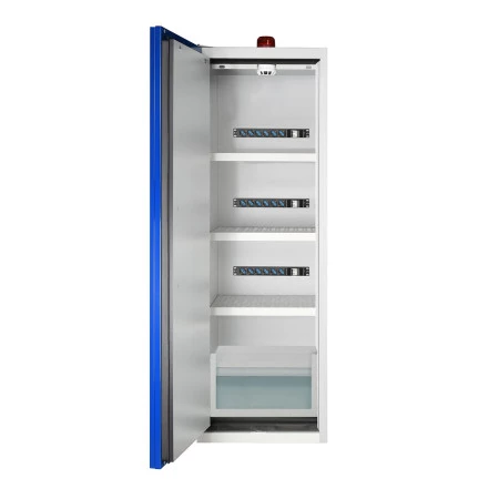 Armoire de sécurité pour batteries lithium-ion avec réservoir à eau - L 900 mm Armoire de sécurité pour batteries lithium-ion avec réservoir à eau - L 900 mm