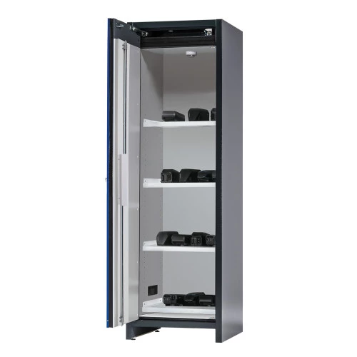 Armoire de stockage de batteries lithium-ion, 3 à 6 étagères, L 600 mm