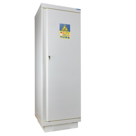 Armoire de sécurité avec ou sans système d'alarme et extincteur pour le stockage de batteries lithium-ion. Armoire de sécurité avec ou sans système d'alarme et extincteur pour le stockage de batteries lithium-ion.