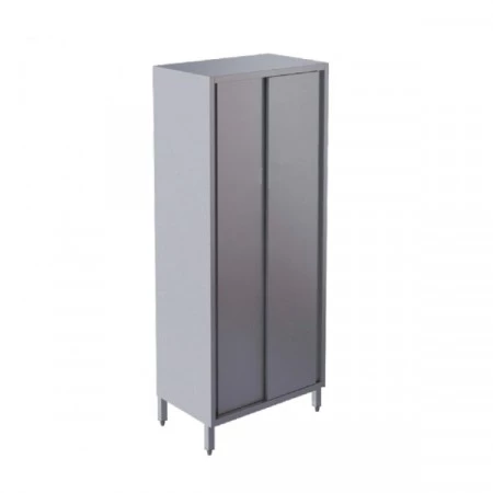 Armoire de construction tout inox (304 ou 430) de 1 mm d'épaisseur très résistante. Glissières à billes pour les portes coulissantes (pas de serrure). 3 tablettes présente pour une charge max. de 50 kg chacune. Pieds sur vérins ajustables jusqu’à 30 mm. Armoire de construction tout inox (304 ou 430) de 1 mm d'épaisseur très résistante. Glissières à billes pour les portes coulissantes (pas de serrure). 3 tablettes présente pour une charge max. de 50 kg chacune. Pieds sur vérins ajustables jusqu’à 30 mm.