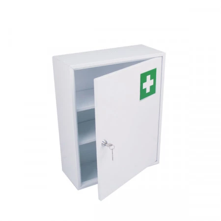 Armoire à Pharmacie Murale FERRETELIX Homologuée 280x250x100 Mm - Trousse Premiers Secours + Panneau Photoluminescent