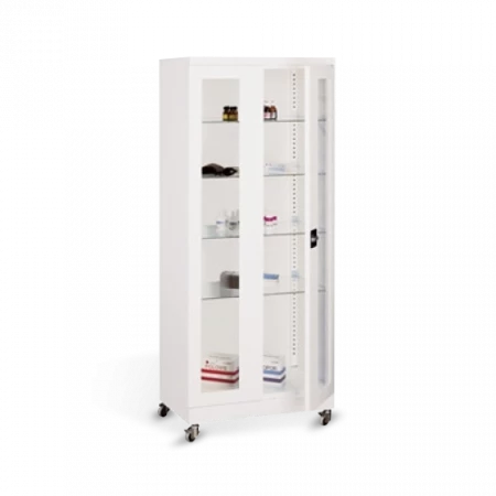 Armoire médicale avec roulettes