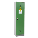 Armoire phytosanitaire haute 1 porte monobloc en acier. Idéale pour stocker herbicides, fongicides, insecticides, etc. Livrée avec 4 étagères de rétention galvanisées. Armoire phytosanitaire haute 1 porte monobloc en acier. Idéale pour stocker herbicides, fongicides, insecticides, etc. Livrée avec 4 étagères de rétention galvanisées.