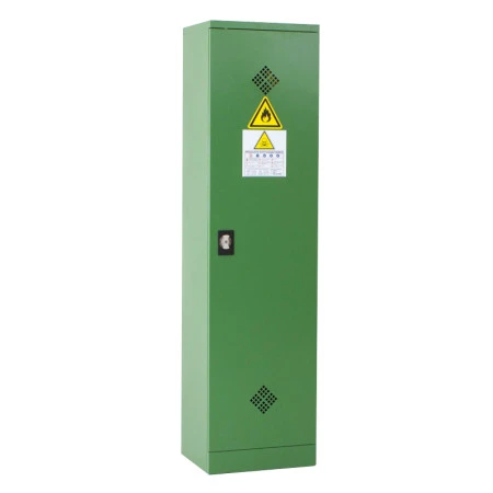 Armoire phytosanitaire haute 1 porte monobloc en acier. Idéale pour stocker herbicides, fongicides, insecticides, etc. Livrée avec 4 étagères de rétention galvanisées. Armoire phytosanitaire haute 1 porte monobloc en acier. Idéale pour stocker herbicides, fongicides, insecticides, etc. Livrée avec 4 étagères de rétention galvanisées.