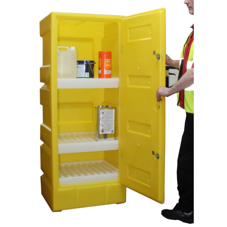 Armoire de sécurité pour produits corrosifs,Capacité : 140 L. Armoire de sécurité pour produits corrosifs,Capacité : 140 L.