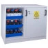 Armoire de sécurité chimique APC112+O, acides et bases, comptoir, 2 portes coulissantes. Armoire de sécurité chimique APC112+O, acides et bases, comptoir, 2 portes coulissantes.