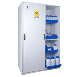 Armoire de sécurité pour produits corrosifs et toxiques en mélaminé