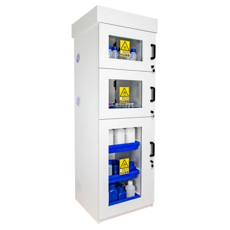 Armoire anti corrosion pour acides et bases APC107, matériaux résistants à la corrosion, en PVC ou mélaminé. Armoire anti corrosion pour acides et bases APC107, matériaux résistants à la corrosion, en PVC ou mélaminé.