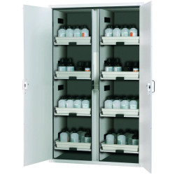 Armoire pour produits chimiques acier/mélaminé