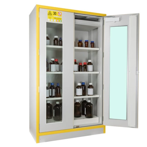 Armoire coupe-feu 30min avec portes vitrées