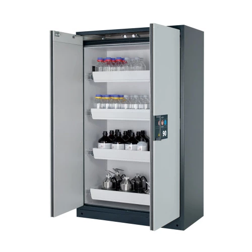 Armoire de sécurité coupe-feu 90 min avec 4 ou 6 bacs-tiroirs