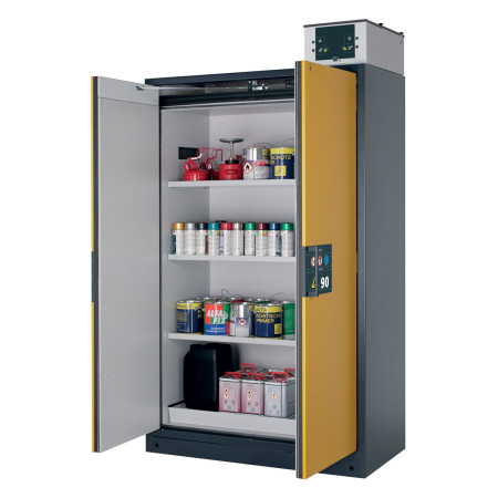 Armoire pour liquides inflammables avec fermeture automatique