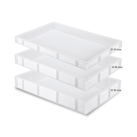 Bac à pâtons alimentaire GILAC - 600 x 400 mm - 9 à 15 L Bac à pâtons alimentaire GILAC - 600 x 400 mm - 9 à 15 L