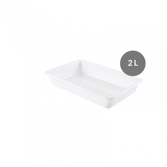 Bac alimentaire plastique plat GILAC - 2 à 10 L Bac alimentaire plastique plat GILAC - 2 à 10 L