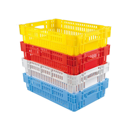 Caisse plastique ajourée liaison froide GILAC - 600 x 400 mm - 27 à 37 L Caisse plastique ajourée liaison froide GILAC - 600 x 400 mm - 27 à 37 L