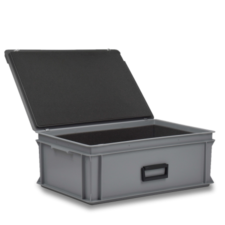 Bac mallette 600x400 avec mousse de protection