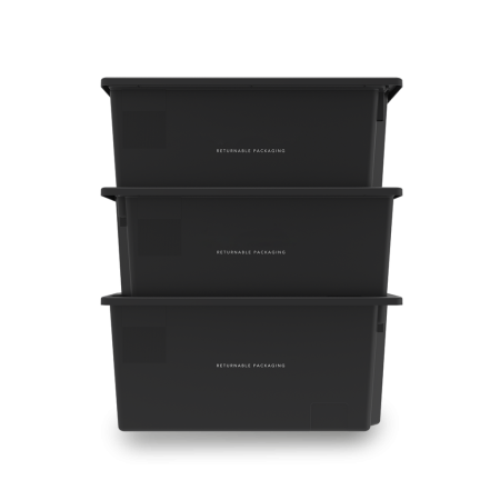 Bac plastique plein 800 x 600 emboîtable 78% Bac plastique plein 800 x 600 emboîtable 78%