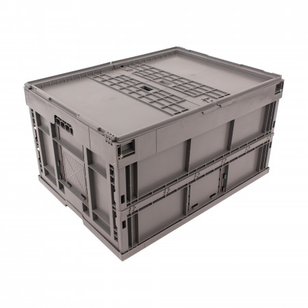 Bac pliable 800 x 600 avec couvercle Bac pliable 800 x 600 avec couvercle