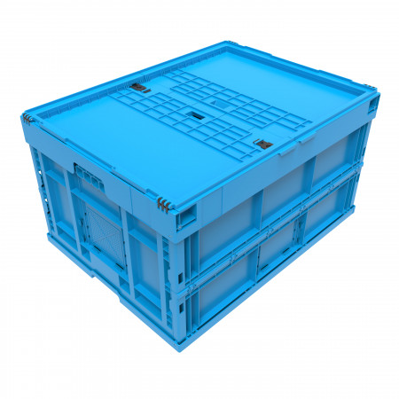 Bac pliable 800 x 600 avec couvercle Bac pliable 800 x 600 avec couvercle