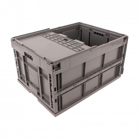 Bac pliable 800 x 600 avec couvercle Bac pliable 800 x 600 avec couvercle