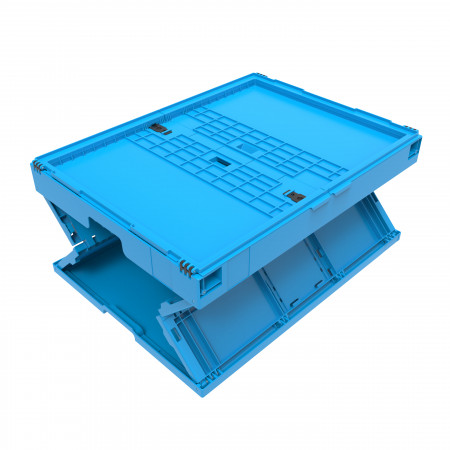 Bac pliable 800 x 600 avec couvercle Bac pliable 800 x 600 avec couvercle