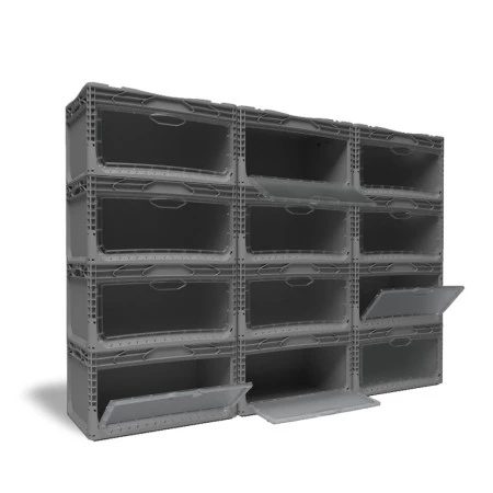 Bac Europe 600 x 400 ouverture latérale avec porte Bac Europe 600 x 400 ouverture latérale avec porte