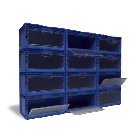Bac Europe 600 x 400 ouverture latérale avec porte Bac Europe 600 x 400 ouverture latérale avec porte