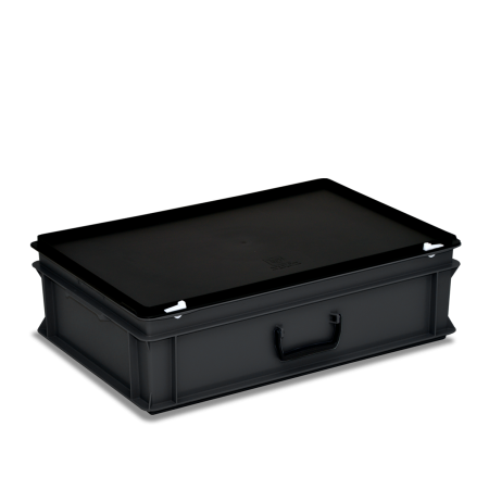 Bac Europe ESD 600 x 400 avec couvercle Bac Europe ESD 600 x 400 avec couvercle