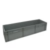 Grand bac plastique plein norme Odette 1000 x 300