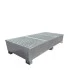 Bac de rétention conique - Equipé d'un caillebotis Bac de rétention conique - Equipé d'un caillebotis