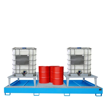 Bac de rétention pour stocker des substances chimiques Bac de rétention pour stocker des substances chimiques