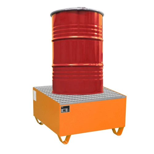 Bac de rétention acier - Capacité de rétention 222 litres